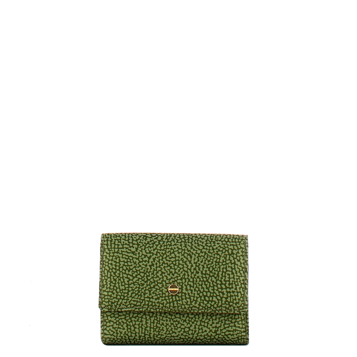 Borbonese - Medium RFID Recyled fabric Verde Militare Wallet - 930161I15 - VERDE/MILITARE