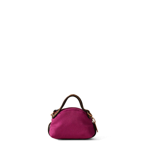Borbonese - Keychain Sexy Bag Amarone OP Naturale - 910787AZ1 - AMARONE/OP/NATURALE