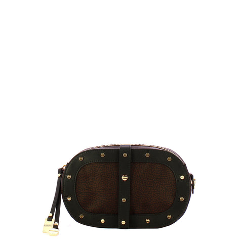 Borbonese - Camera Case Testa Moro Nero with studs - 933258I15 - TESTA/MORO/NERO