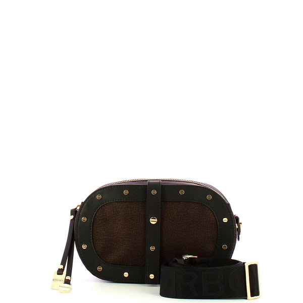 Borbonese - Camera Case Testa Moro Nero with studs - 933258I15 - TESTA/MORO/NERO