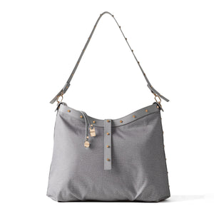 Borbonese - Hobo Bag Medium Cloud - 933255I15 - CLOUD