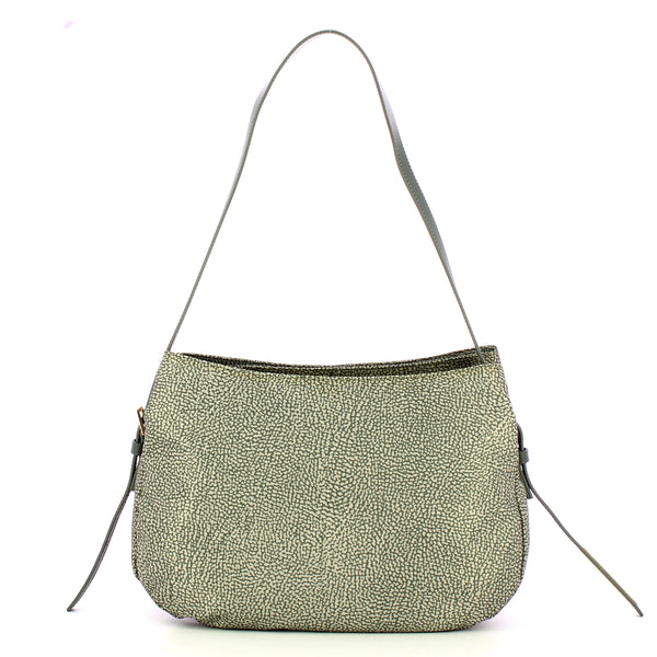 Borbonese - Hobo Bag Medium Clay Grey - 933789AH1 - CLAY/GREY