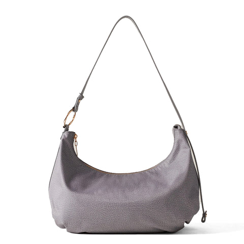 Borbonese - Hobo Bag Bond Medium Cloud - 924181AH1 - CLOUD