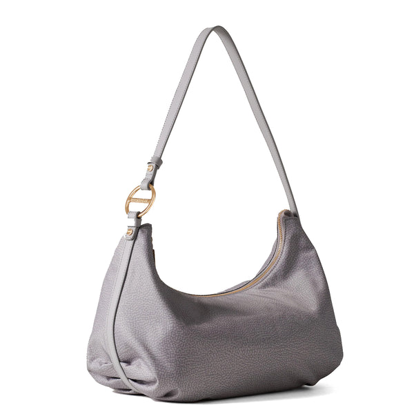 Borbonese - Hobo Bag Bond Medium Cloud - 924181AH1 - CLOUD
