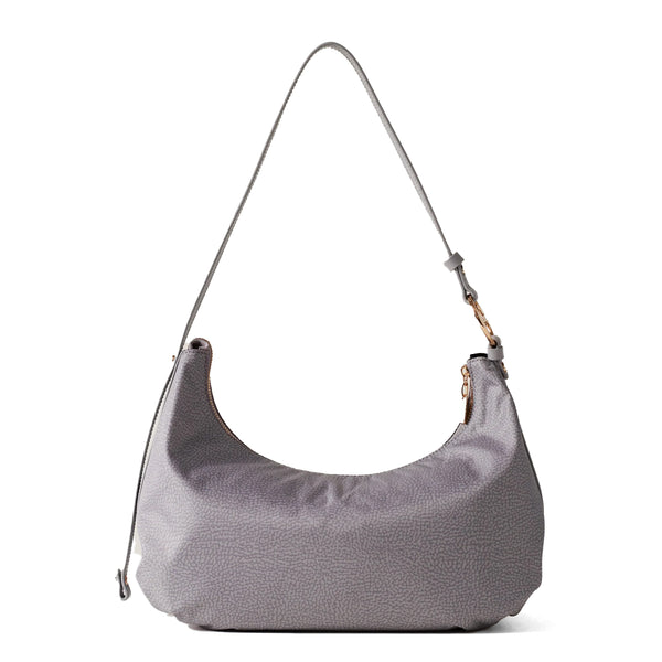 Borbonese - Hobo Bag Bond Medium Cloud - 924181AH1 - CLOUD