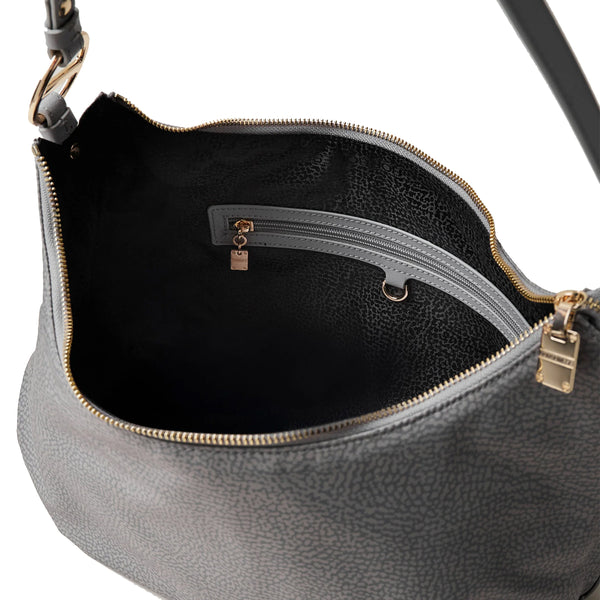 Borbonese - Hobo Bag Bond Medium Cloud - 924181AH1 - CLOUD