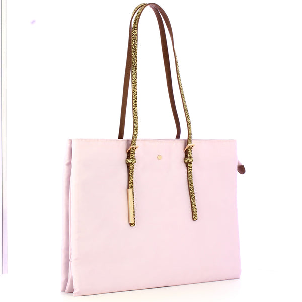 Borbonese - Large Shopping Bag Ortensia OP Naturale - 933786AQ3 - ORTENSIA/OP/NATURALE