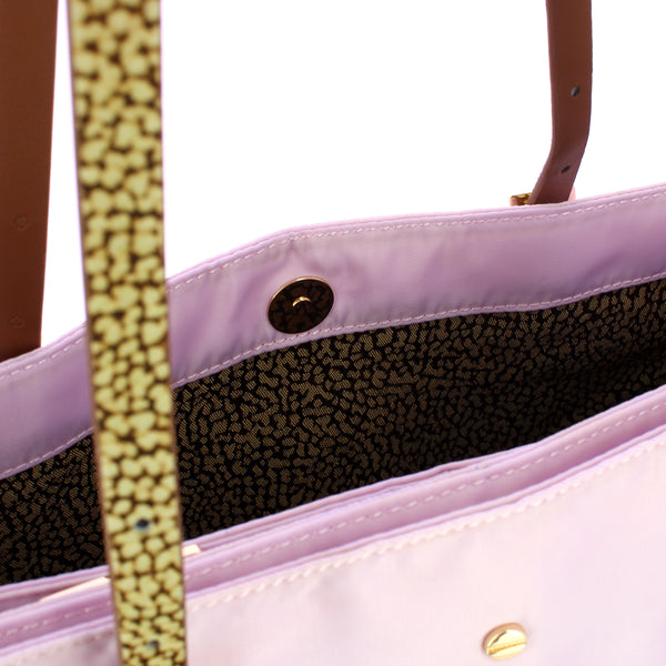 Borbonese - Large Shopping Bag Ortensia OP Naturale - 933786AQ3 - ORTENSIA/OP/NATURALE