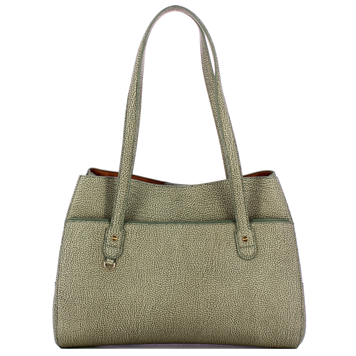 Borbonese - Large Clay Grey Shoulder Bag - 903012AR6 - CLAY/GREY