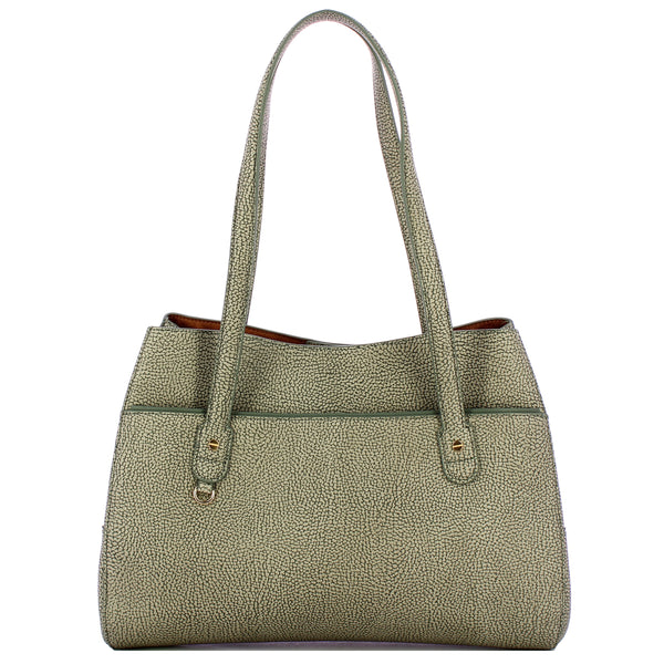Borbonese - Large Clay Grey Shoulder Bag - 903012AR6 - CLAY/GREY