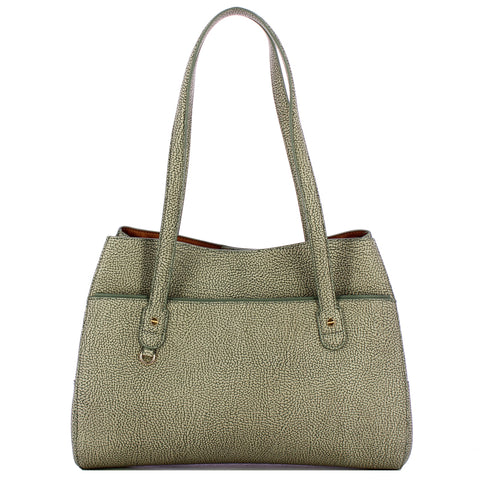 Borbonese - Large Clay Grey Shoulder Bag - 903012AR6 - CLAY/GREY