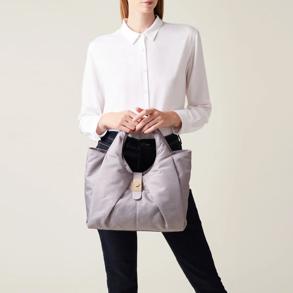 Borbonese - Cortina Medium Cloud Shopper - 923934I15 - CLOUD