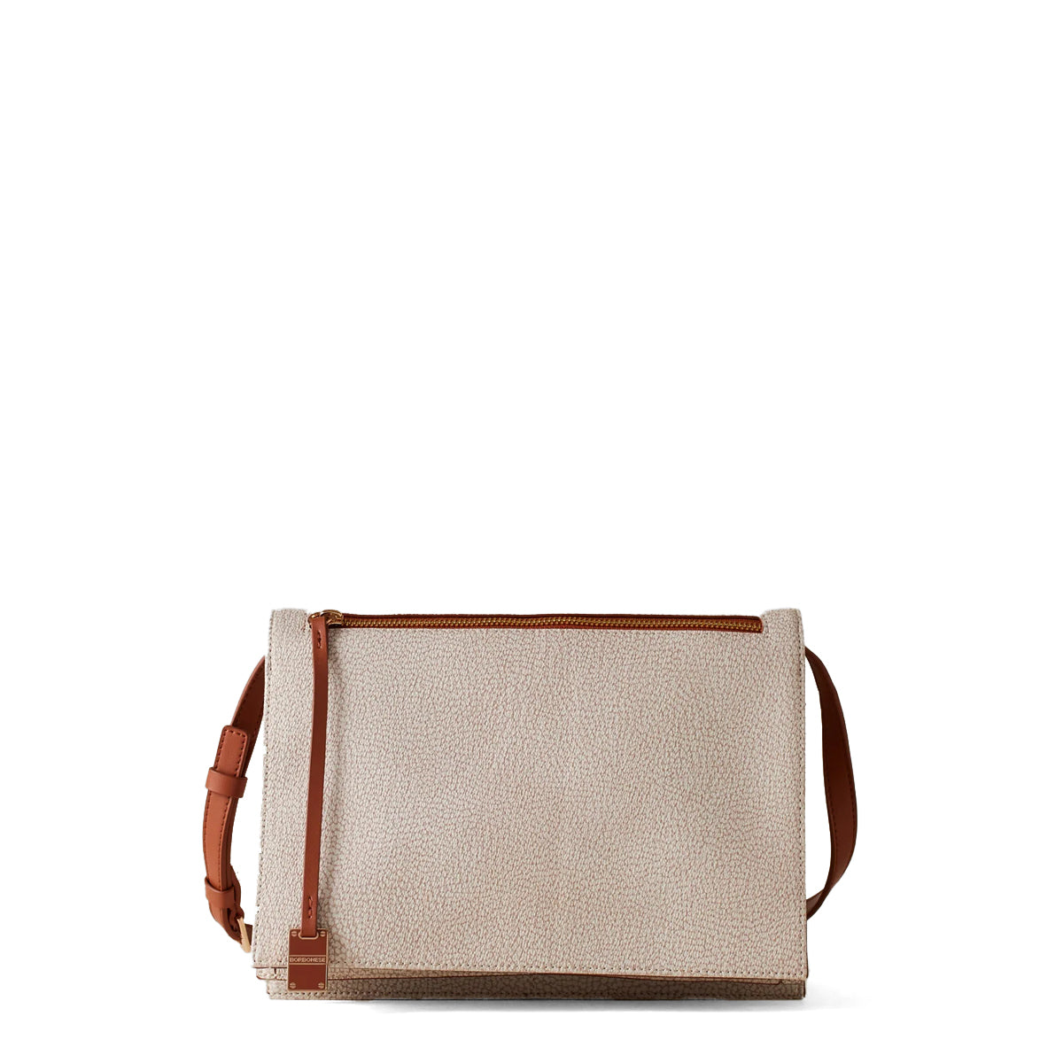 Borbonese - Livre Small Sabbia Terracotta Crossbody Bag - 903003AN0 - SABBIA/TERRACOTTA