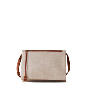 Borbonese - Livre Small Sabbia Terracotta Crossbody Bag - 903003AN0 - SABBIA/TERRACOTTA