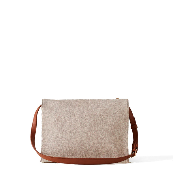 Borbonese - Livre Small Sabbia Terracotta Crossbody Bag - 903003AN0 - SABBIA/TERRACOTTA