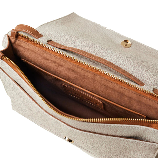 Borbonese - Livre Small Sabbia Terracotta Crossbody Bag - 903003AN0 - SABBIA/TERRACOTTA
