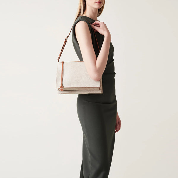 Borbonese - Livre Small Sabbia Terracotta Crossbody Bag - 903003AN0 - SABBIA/TERRACOTTA