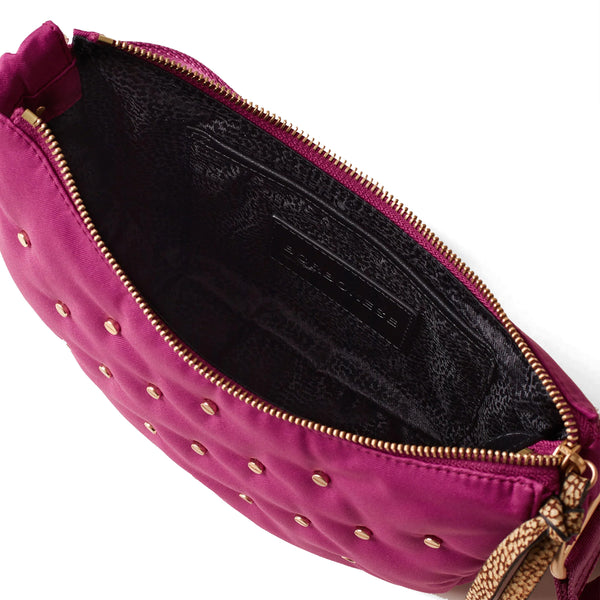 Borbonese - Mini Luna Bag Colette Amarone OP Naturale - 933330AZ1 - AMARONE/OP/NATURALE
