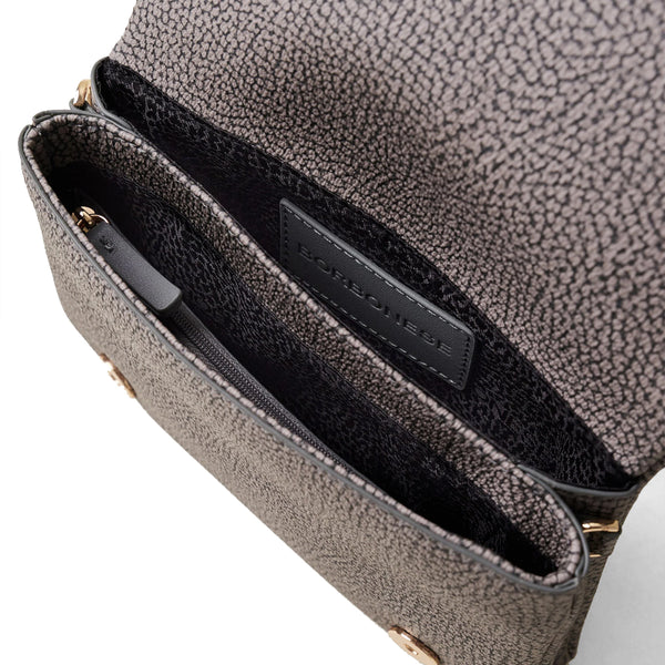 Borbonese - Mini Bag Clay Grey Crossbody Bag - 920235AN0 - CLAY/GREY