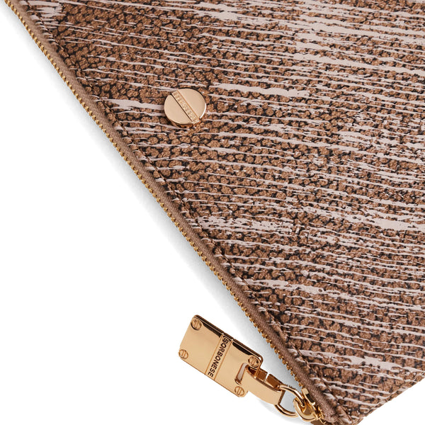 Borbonese - Pouch Graffiti OP Naturale Porridge - 900147AZ5 - OP/NATURALE/PORRIDGE