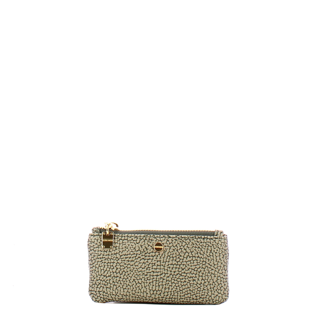 Borbonese - Rectangular Keychain Pouch Clay Grey - 902020AR6 - CLAY/GREY