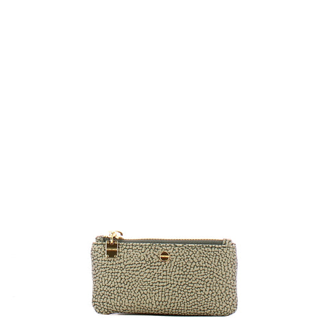Borbonese - Rectangular Keychain Pouch Clay Grey - 902020AR6 - CLAY/GREY