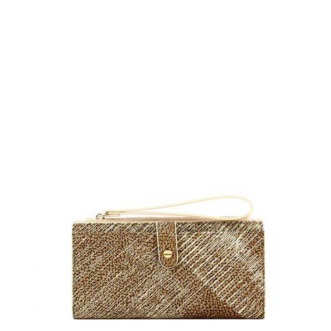 Borbonese - Wallet with phone holder OP Naturale Porridge - 900136AZ5 - OP/NATURALE/PORRIDGE