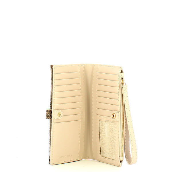 Borbonese - Wallet with phone holder OP Naturale Porridge - 900136AZ5 - OP/NATURALE/PORRIDGE