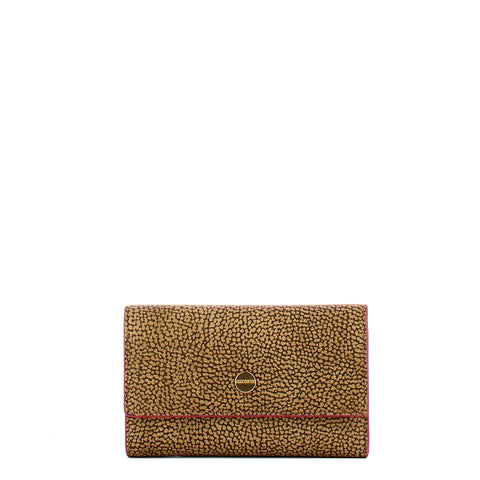 Borbonese - Medium RFID OP Naturale Amarone Wallet in coated fabric - 920057AN0 - OP/NATURALE/AMARONE