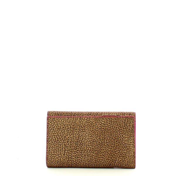 Borbonese - Medium RFID OP Naturale Amarone Wallet in coated fabric - 920057AN0 - OP/NATURALE/AMARONE
