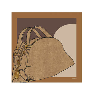 Borbonese - Foulard Sexy Bag 90x90 Caramello - 6DA074TK3 - CARAMELLO