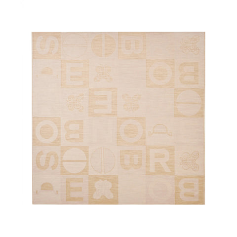 Borbonese - Maxi Scarf Color Block 140x150 Porridge - 6DA064TJ5 - PORRIDGE