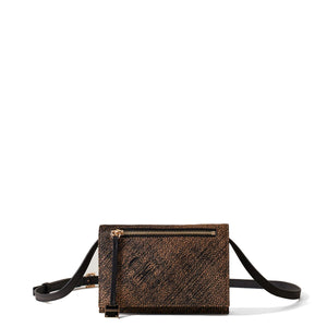 Borbonese - Mini Crossbody Bag Livre Op Naturale Nero - 903005AZ5 - OP/NATURALE/NERO