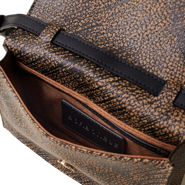 Borbonese - Mini Crossbody Bag Livre Op Naturale Nero - 903005AZ5 - OP/NATURALE/NERO