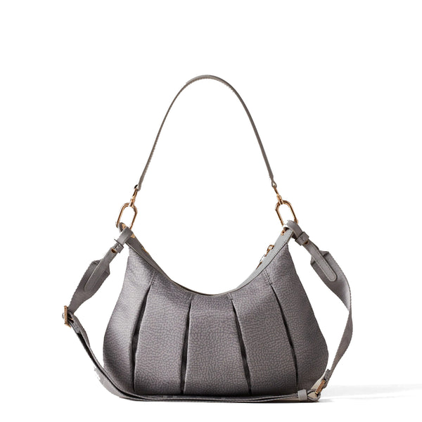 Borbonese - Croissant Small Cloud Hobo Bag - 933076AH1 - CLOUD