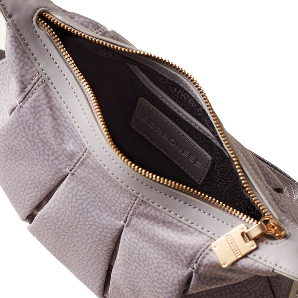 Borbonese - Croissant Small Cloud Hobo Bag - 933076AH1 - CLOUD