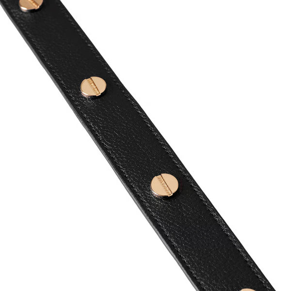 Borbonese - Black leather Belt - 901039AR9 - NERO