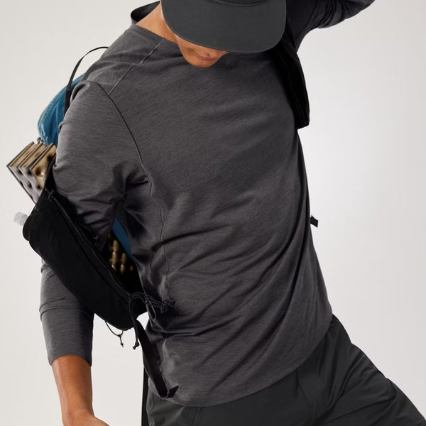 Arc'Teryx - Maglia Cormac Crew Black Heather - X000009719 - BLACK/HEATHER