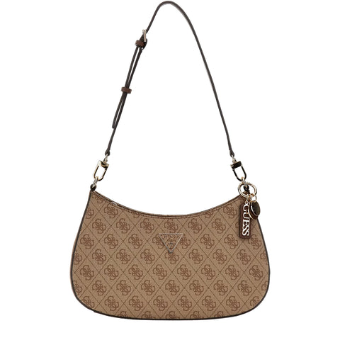Guess - Noelle II Latte Logo Brown Shoulder Bag - HWBG9672180 - LATTE/LOGO/BROWN
