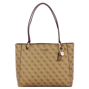 Guess - Noelle II Latte Logo Brown Tote Bag - HWBG9672250 - LATTE/LOGO/BROWN