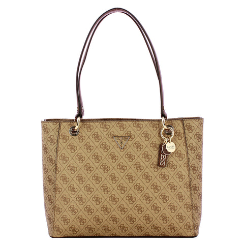 Guess - Noelle II Latte Logo Brown Tote Bag - HWBG9672250 - LATTE/LOGO/BROWN