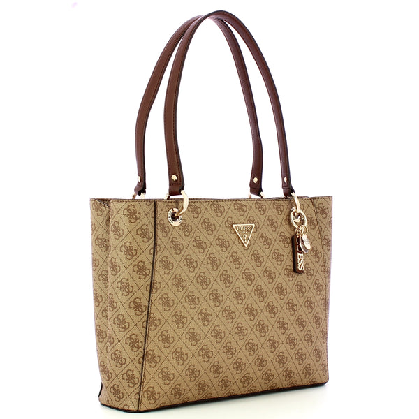 Guess - Noelle II Latte Logo Brown Tote Bag - HWBG9672250 - LATTE/LOGO/BROWN