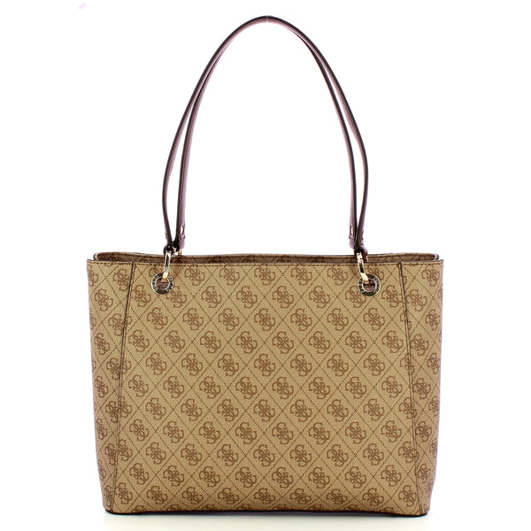 Guess - Noelle II Latte Logo Brown Tote Bag - HWBG9672250 - LATTE/LOGO/BROWN