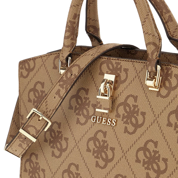 Guess - Queensland Latte Logo Handbag - HWOS9655060 - LATTE/LOGO