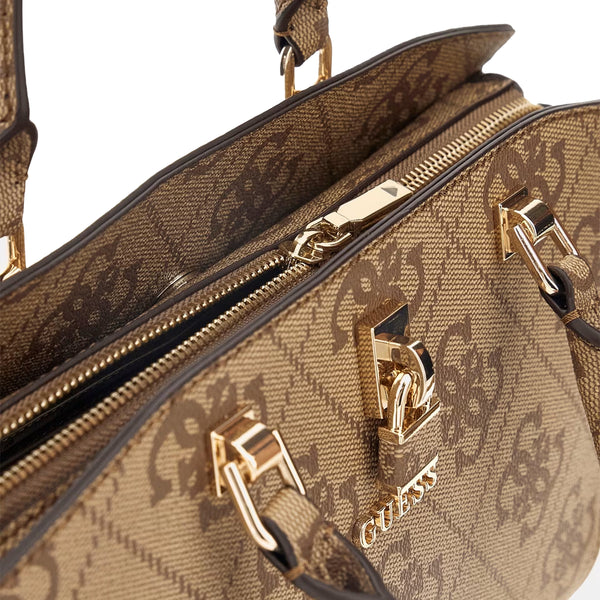 Guess - Queensland Latte Logo Handbag - HWOS9655060 - LATTE/LOGO