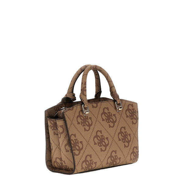 Guess - Mini Queensland Latte Logo Handbag - HWOS9655760 - LATTE/LOGO