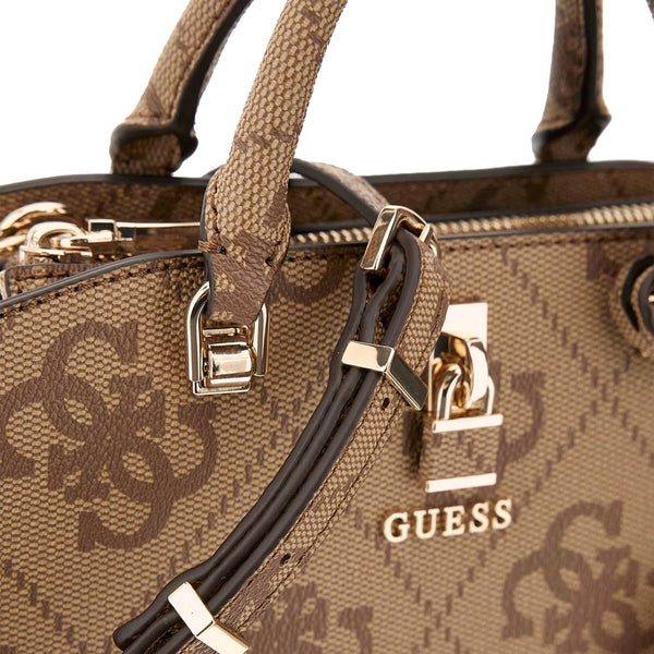 Guess - Mini Queensland Latte Logo Handbag - HWOS9655760 - LATTE/LOGO