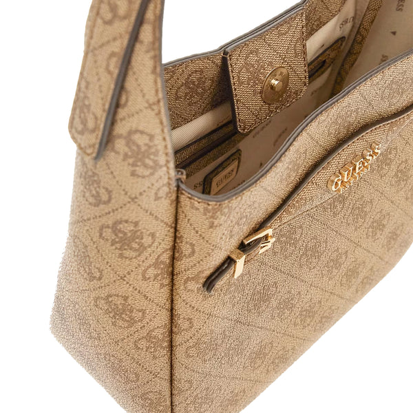 Guess - Mini Katya Latte Logo Hobo Bag - HWSG9652010 - LATTE/LOGO