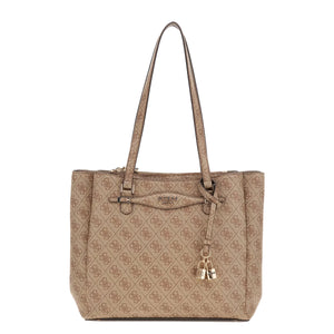 Guess - Katya Latte Logo Shoulder Bag - HWSG9652230 - LATTE/LOGO
