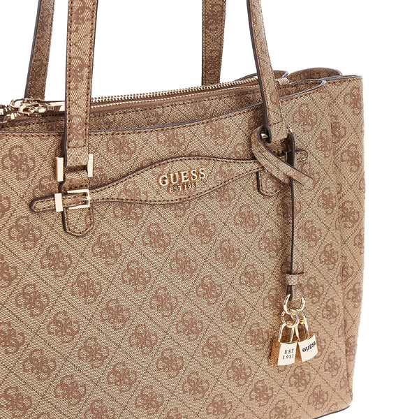Guess - Katya Latte Logo Shoulder Bag - HWSG9652230 - LATTE/LOGO